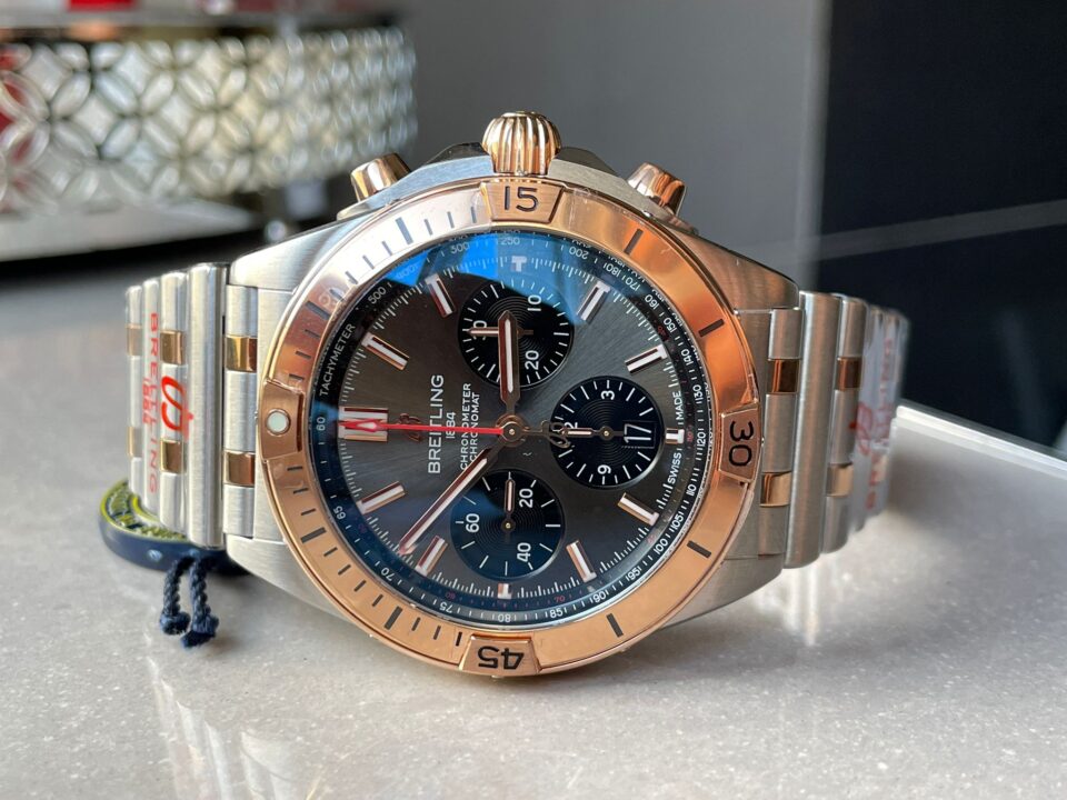 GF Factory 1:1 Breitling Chronomat Two Tone Bracelet Watches A7750
