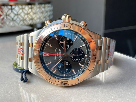 GF Factory 1:1 Breitling Chronomat Two Tone Bracelet Watches A7750