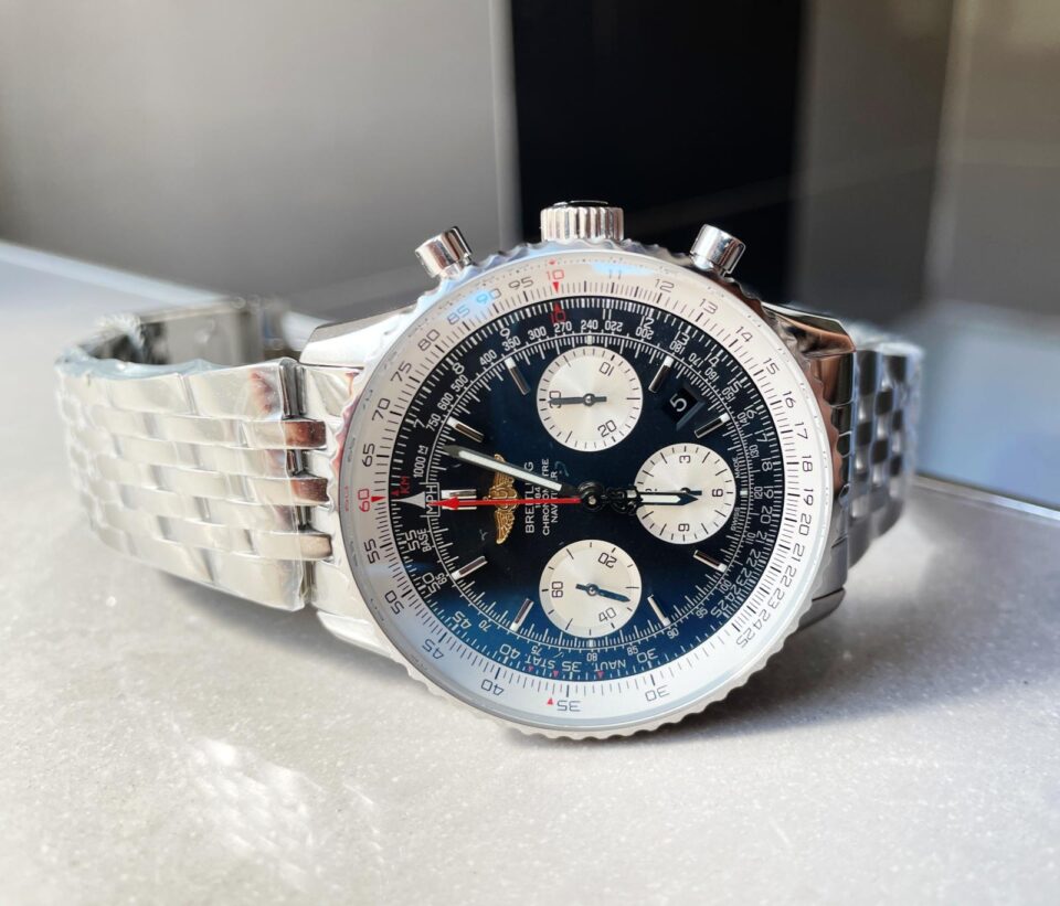 GF Factory 1:1 Breitling Navitimer Best Edition SS Black Dial A7750