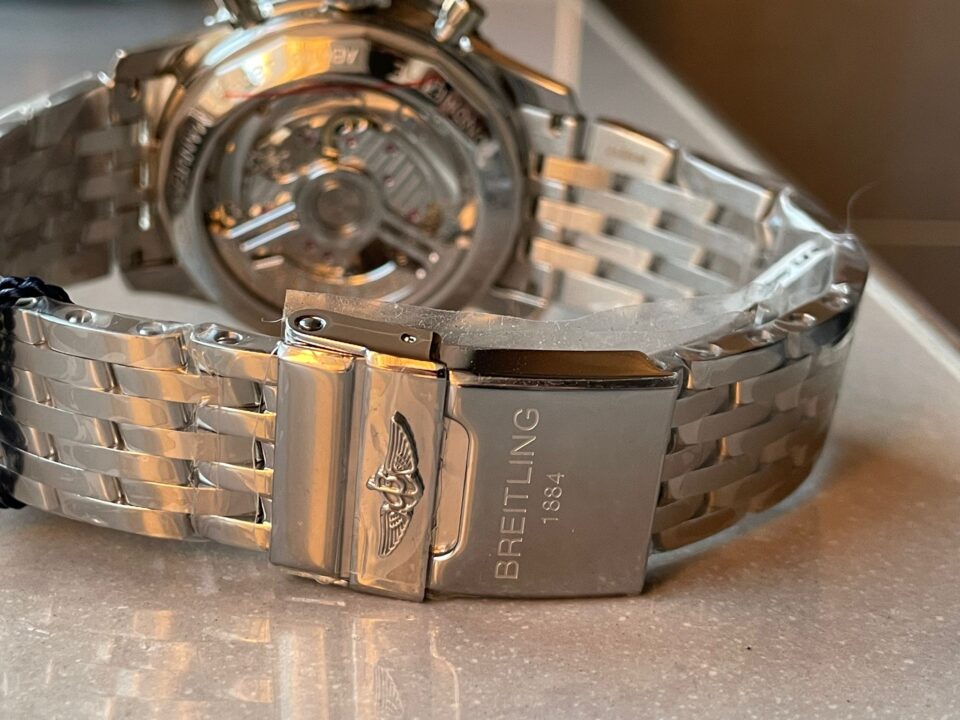 BLS Factory 1:1 Breitling Navitimer 01 Best Edition SS Edition Green Dial A7750