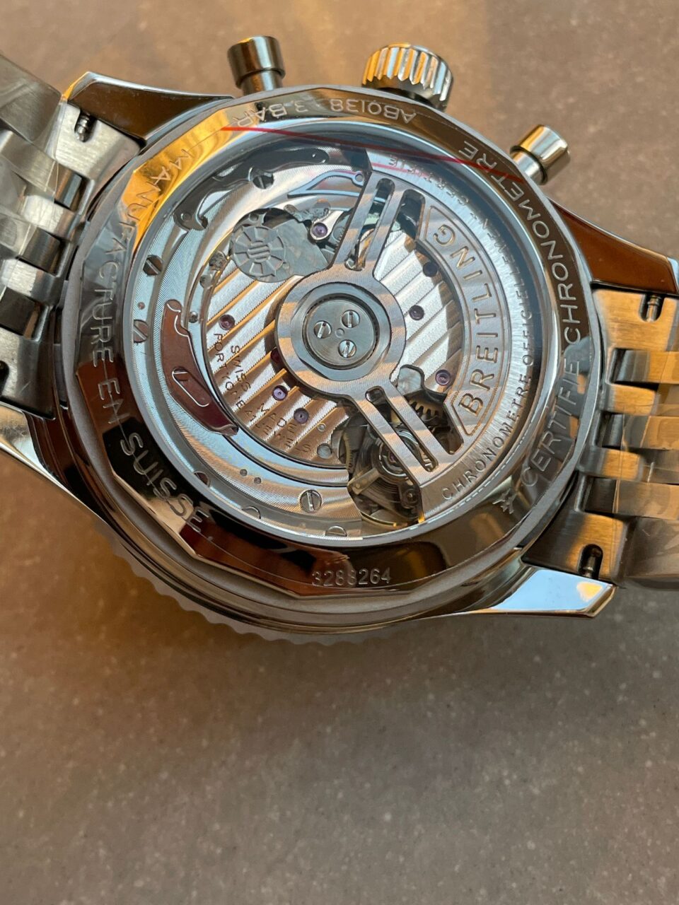BLS Factory 1:1 Breitling Navitimer 01 Best Edition SS Edition Green Dial A7750