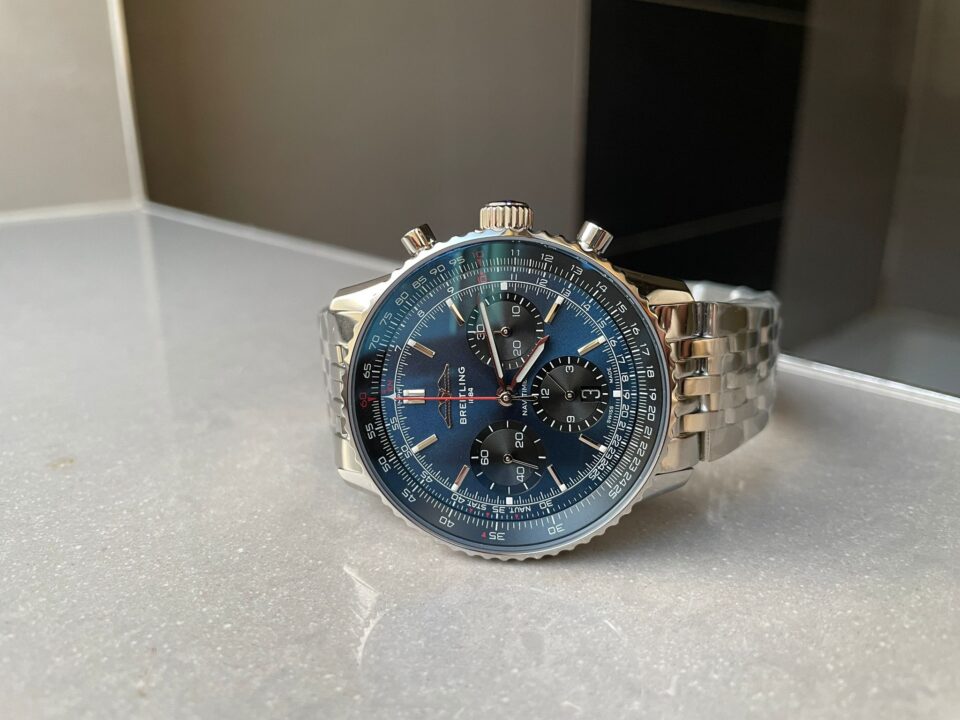 BLS Factory 1:1 Breitling Navitimer 01 Best Edition SS Edition Blue Dial A7750
