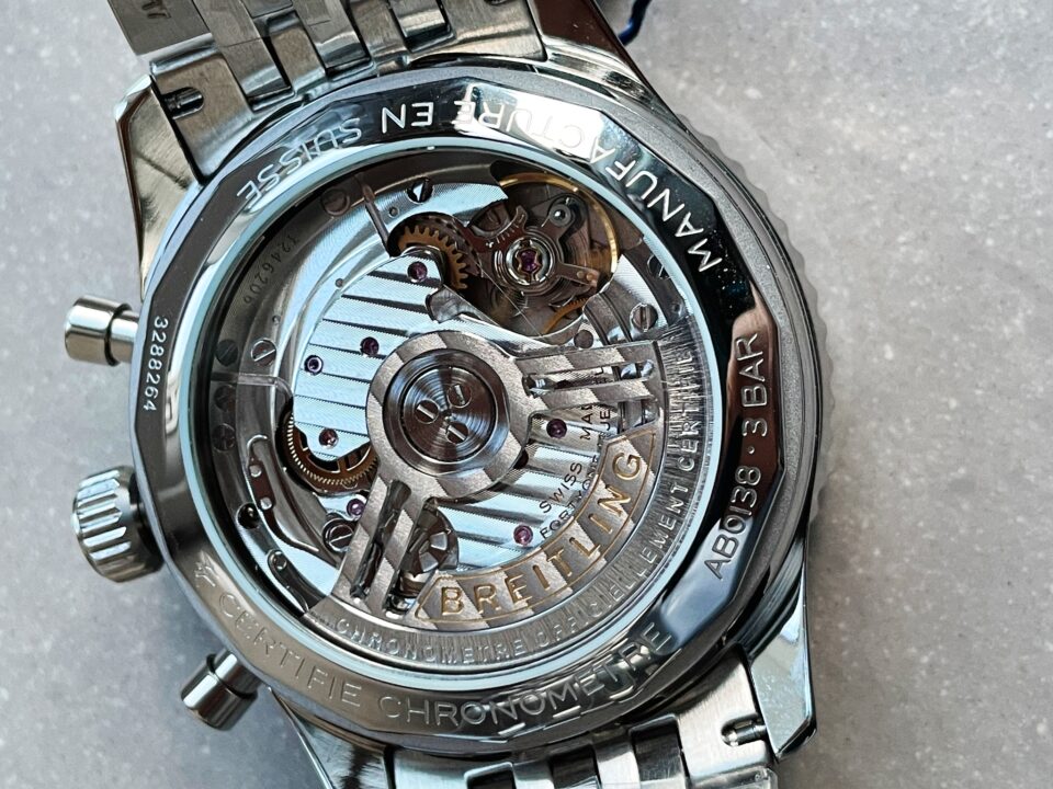BLS Factory 1:1 Breitling Navitimer 01 Best Edition SS Salmon Dial A7750