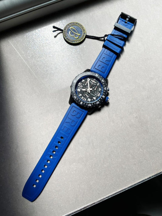 OGF Factory 1:1 Breitling Endurance pro 44mm Black dial Blue Rubber Strap quartz movement