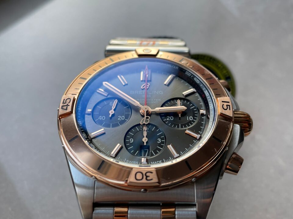 GF Factory 1:1 Breitling Chronomat Two Tone Bracelet Watches A7750