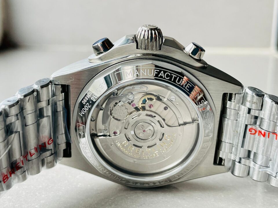 GF Factory 1:1 Breitling Chronomat SS  Copper dial Two Tone Bracelet Watches A7750