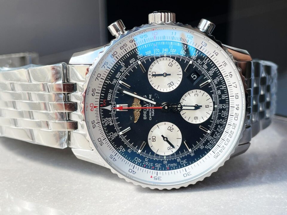 GF Factory 1:1 Breitling Navitimer Best Edition SS Black Dial A7750