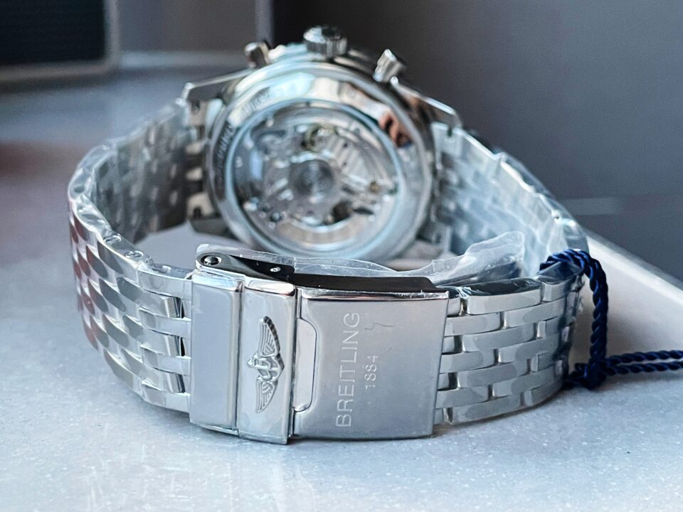 BLS Factory 1:1 Breitling Navitimer 01 Best Edition SS Salmon Dial A7750