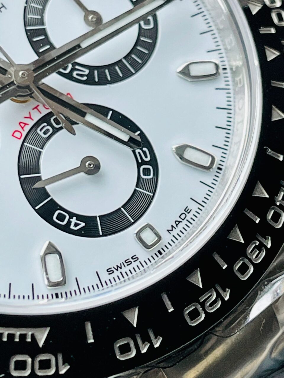 CLEAN FACTORY 1:1 Rolex Daytona 116500 PANDA Best Edition CF 904L SS Case and White Dial