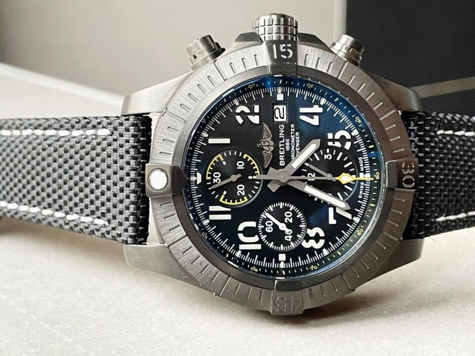 GF Factory 1:1 Breitling Avenger Bandit DLC Best Edition Black Dial A7750