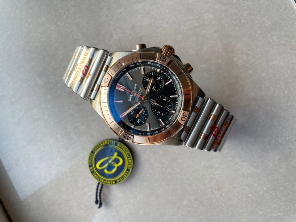 GF Factory 1:1 Breitling Chronomat Two Tone Bracelet Watches A7750