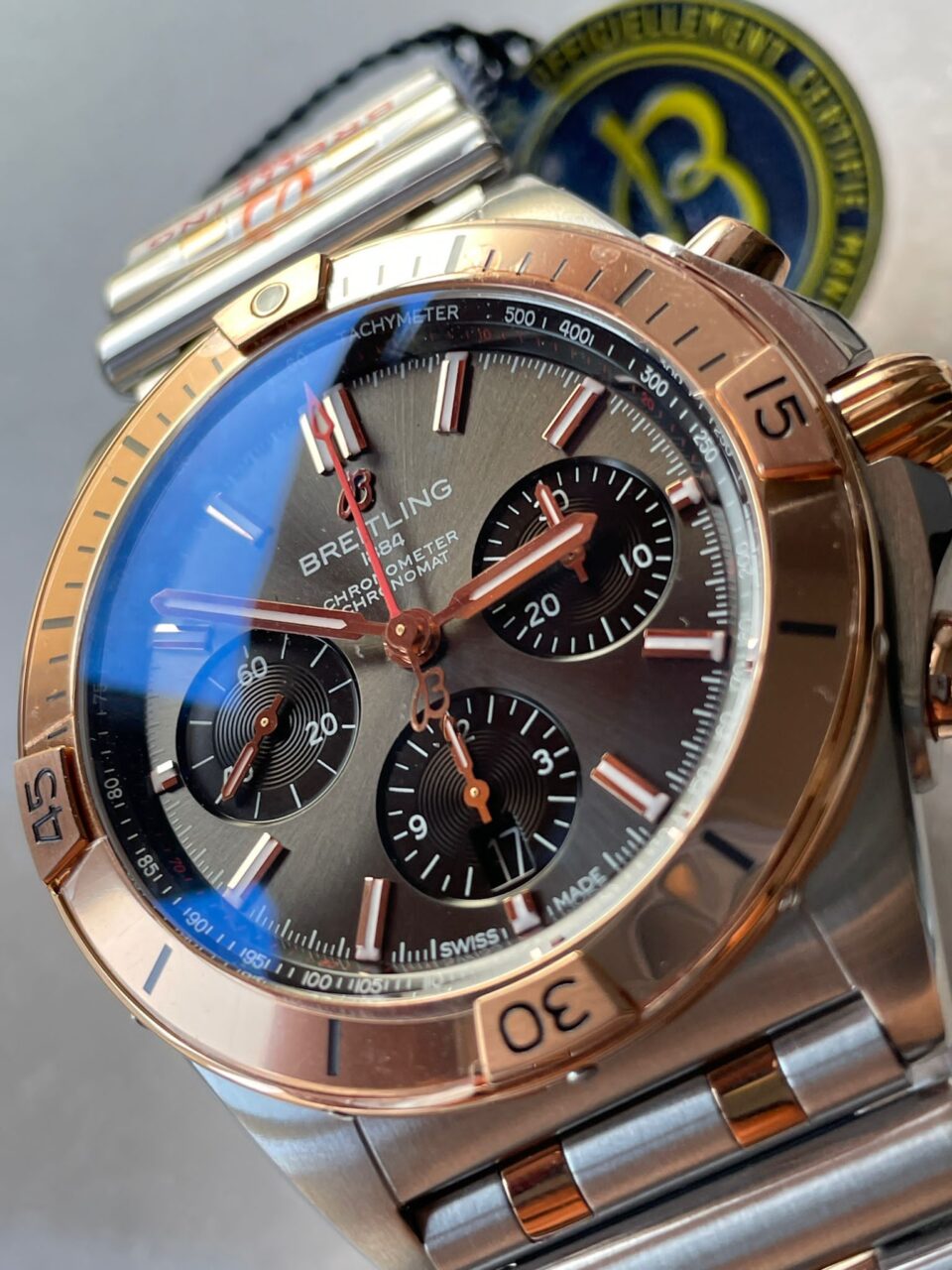GF Factory 1:1 Breitling Chronomat Two Tone Bracelet Watches A7750